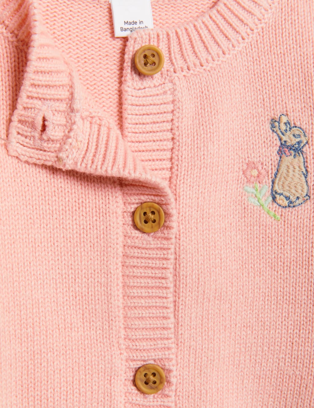 Pure Cotton Peter Rabbit™ Cardigan (0-3 Yrs) image 3