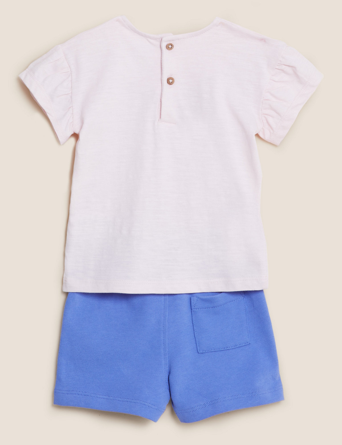 2pc Pure Cotton Shorts & T-Shirt Outfit (0-3 Yrs)