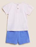 2pc Pure Cotton Shorts & T-Shirt Outfit (0-3 Yrs)