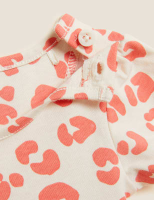 

Girls M&S Collection Pure Cotton Leopard Dress (0-3 Yrs) - White, White