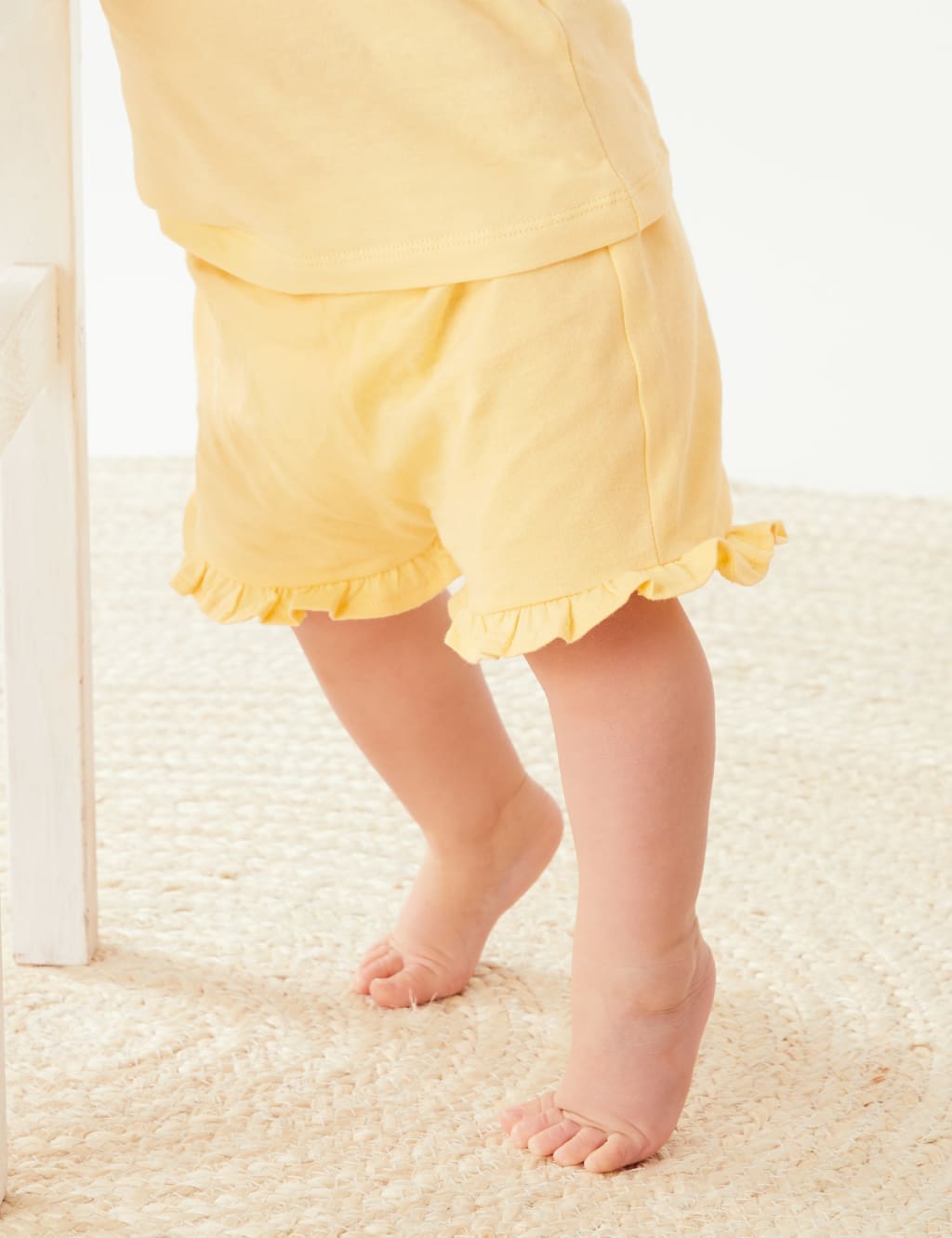 Pure Cotton Frill Shorts (0-3 Yrs) image 4