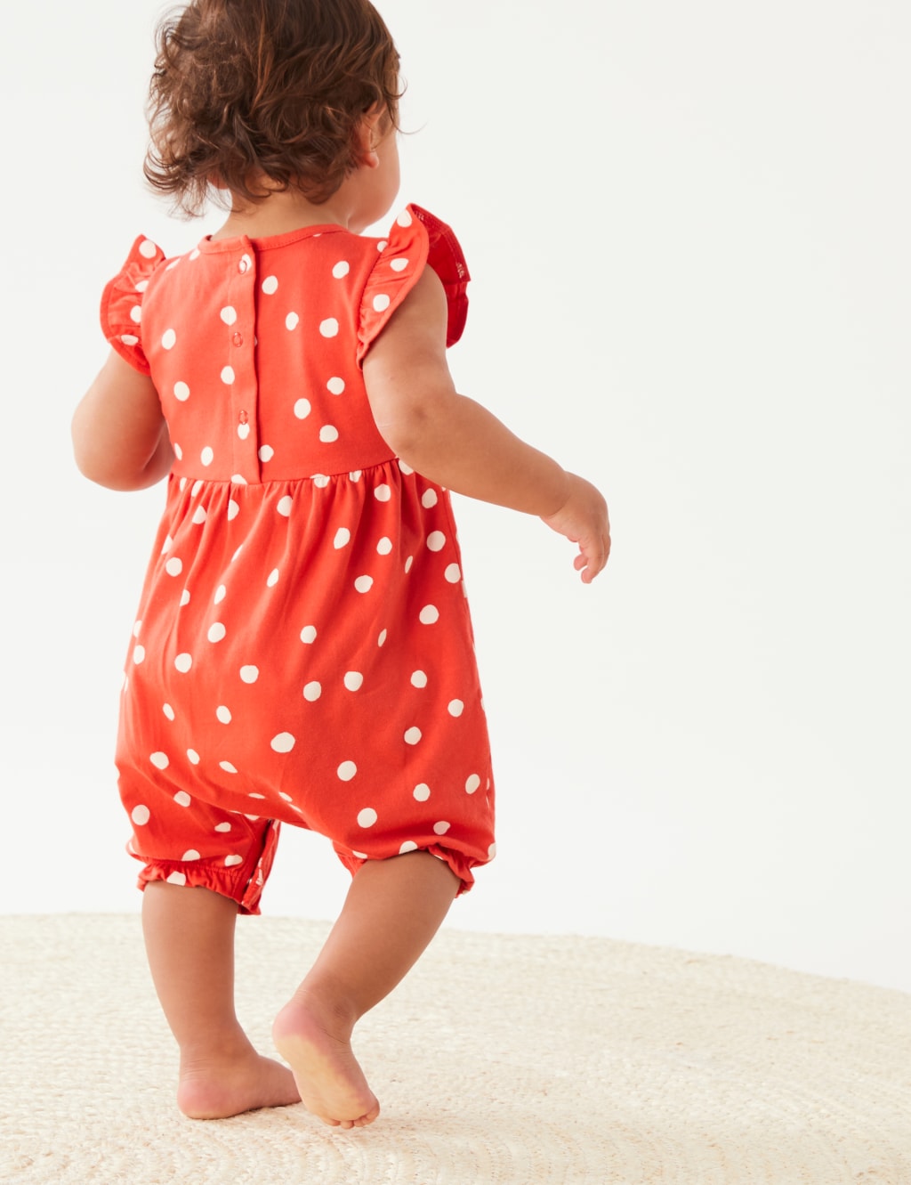 Pure Cotton Spot Print Romper (0-3 Yrs) image 6