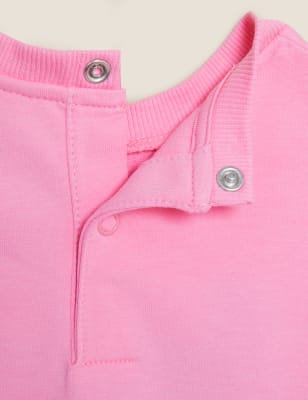 

M&S Collection 2-teiliges Outfit mit hohem Baumwollanteil „Sunny Days“ (0-3 J.) - Pink Mix, Pink Mix