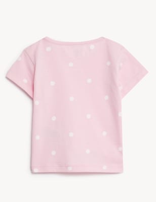 

Girls M&S Collection Pure Cotton Spot T-Shirt (0-3 Yrs) - Light Pink, Light Pink