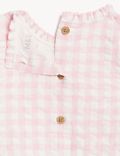 2pk Pure Cotton Checked Outfit (0-3 Yrs)