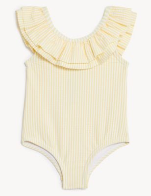 Stripe Frill Swimsuit (0-3 Yrs)