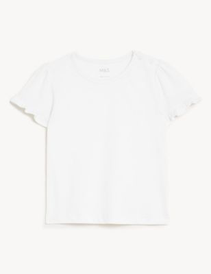 Pure Cotton Frill T-Shirt (0-3 Yrs)