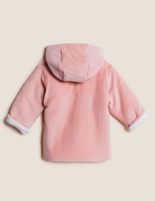 M&S Girls Cotton Hooded Jacket (0-3 Yrs)