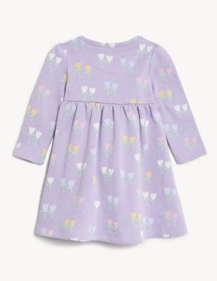 

Girls M&S Collection Cotton Rich Tulip Print Dress (0-3 Yrs) - Lilac Mix, Lilac Mix