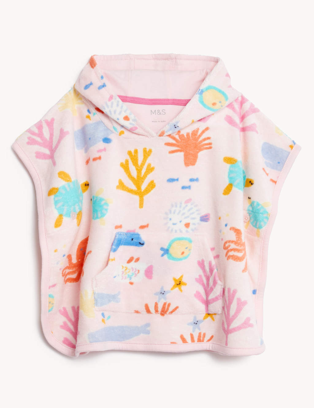 Cotton Rich Underwater Poncho (0-3 Yrs) image 1
