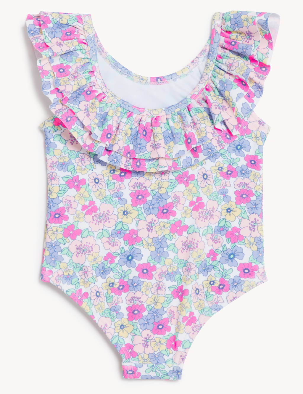 Daisy Print Frill Swimsuit (0-3 Yrs) image 2