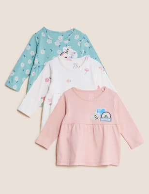 

Girls M&S Collection 3pk Pure Cotton Printed Tops (0-3 Yrs) - Pink Mix, Pink Mix