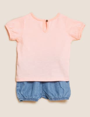 

Girls M&S Collection 2pc Pure Cotton Farm Animals Outfit (0-3 Yrs) - Pink Mix, Pink Mix