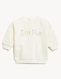 Cotton Rich Smile Slogan Sweater (0-3 Yrs)