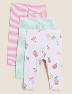 NEXT Meisje Set van 3 katoenrijke schoolmaillots met standaard