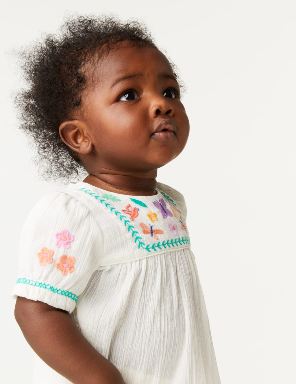 2pc Pure Cotton Embroidered Outfit (0-3 Yrs) image 8