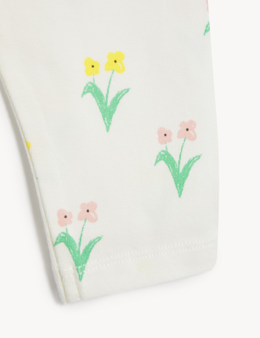 Cotton Rich Floral Leggings (0-3 Yrs) image 3