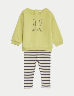 2pc Cotton Rich Bunny Outfit (0-3 Yrs)