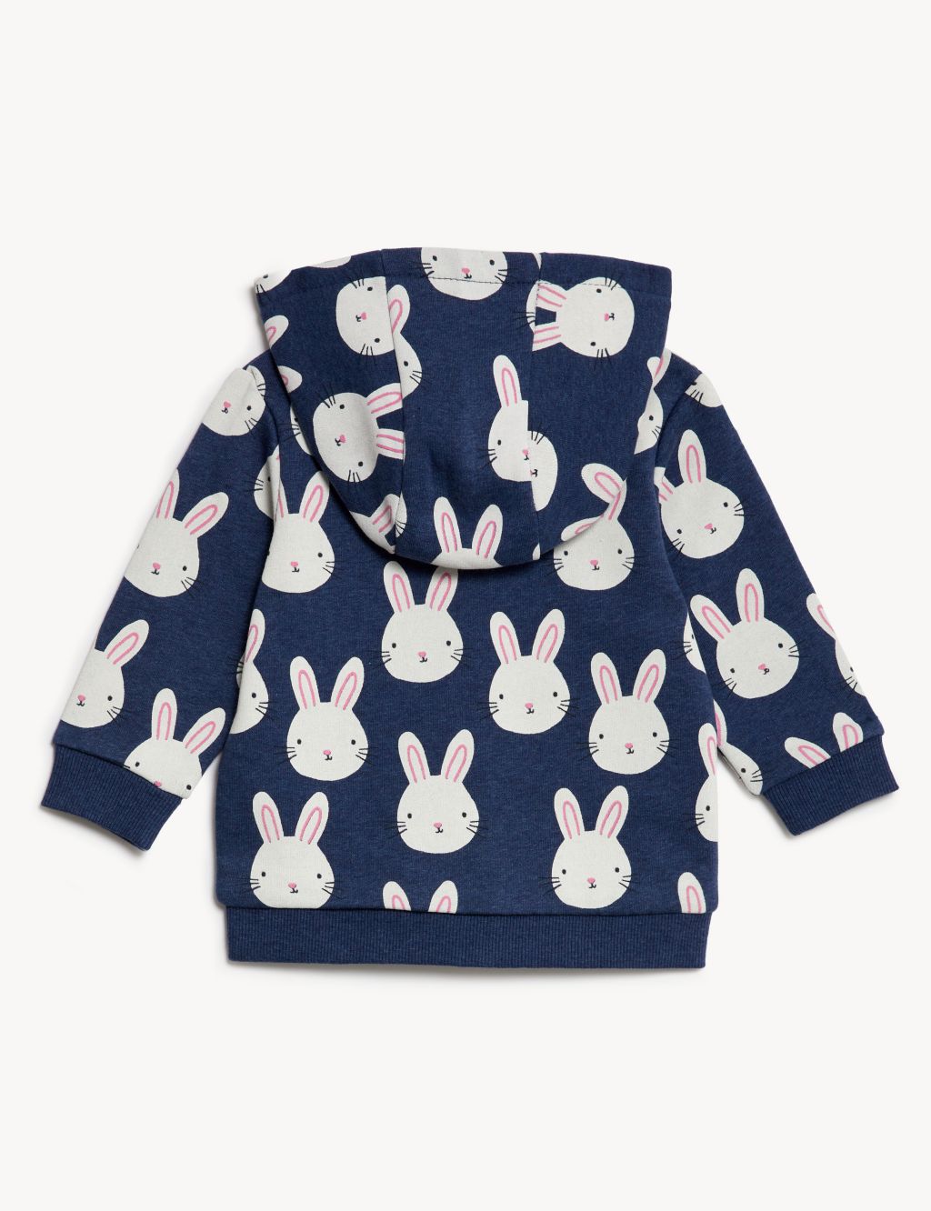 Cotton Rich Bunny Zip Hoodie (0-3 Yrs) image 2
