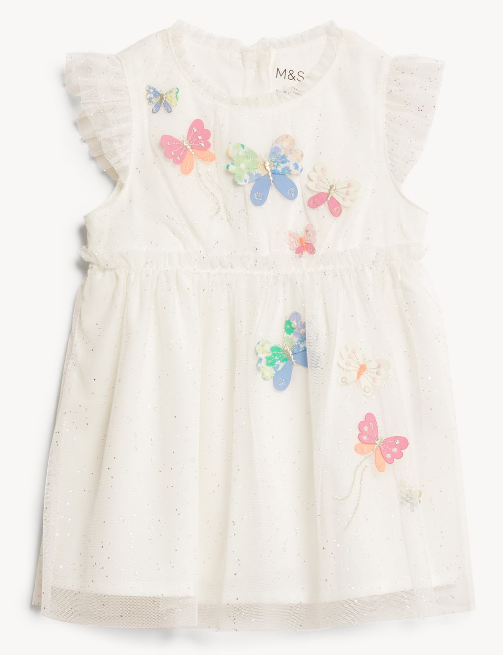 Glitter Butterfly Tulle Dress (0-3 Yrs) image 1