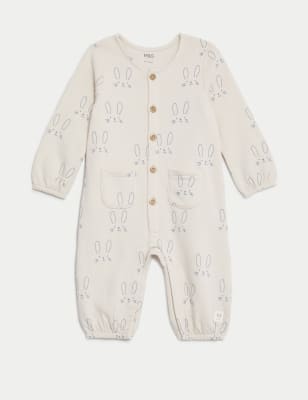 

M&S Collection Pelele de algodón con diseño de conejitos (0-3 años) - Cream Mix, Cream Mix