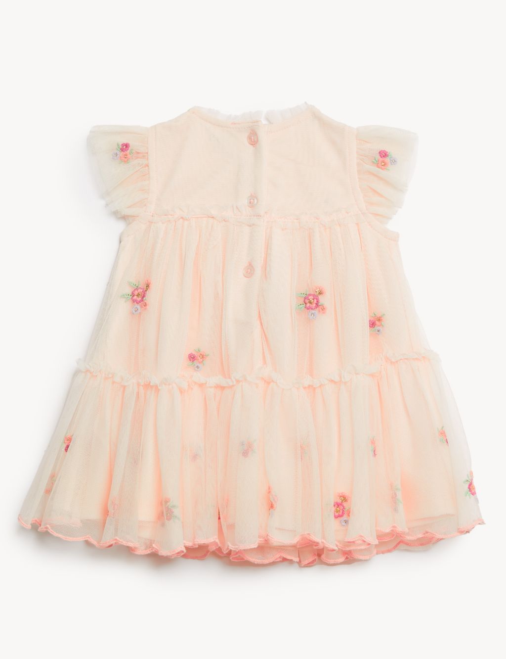 Tulle Floral Embroidered Dress (0-3 Yrs) image 2