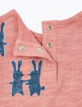 Cotton Bunny Print Dress