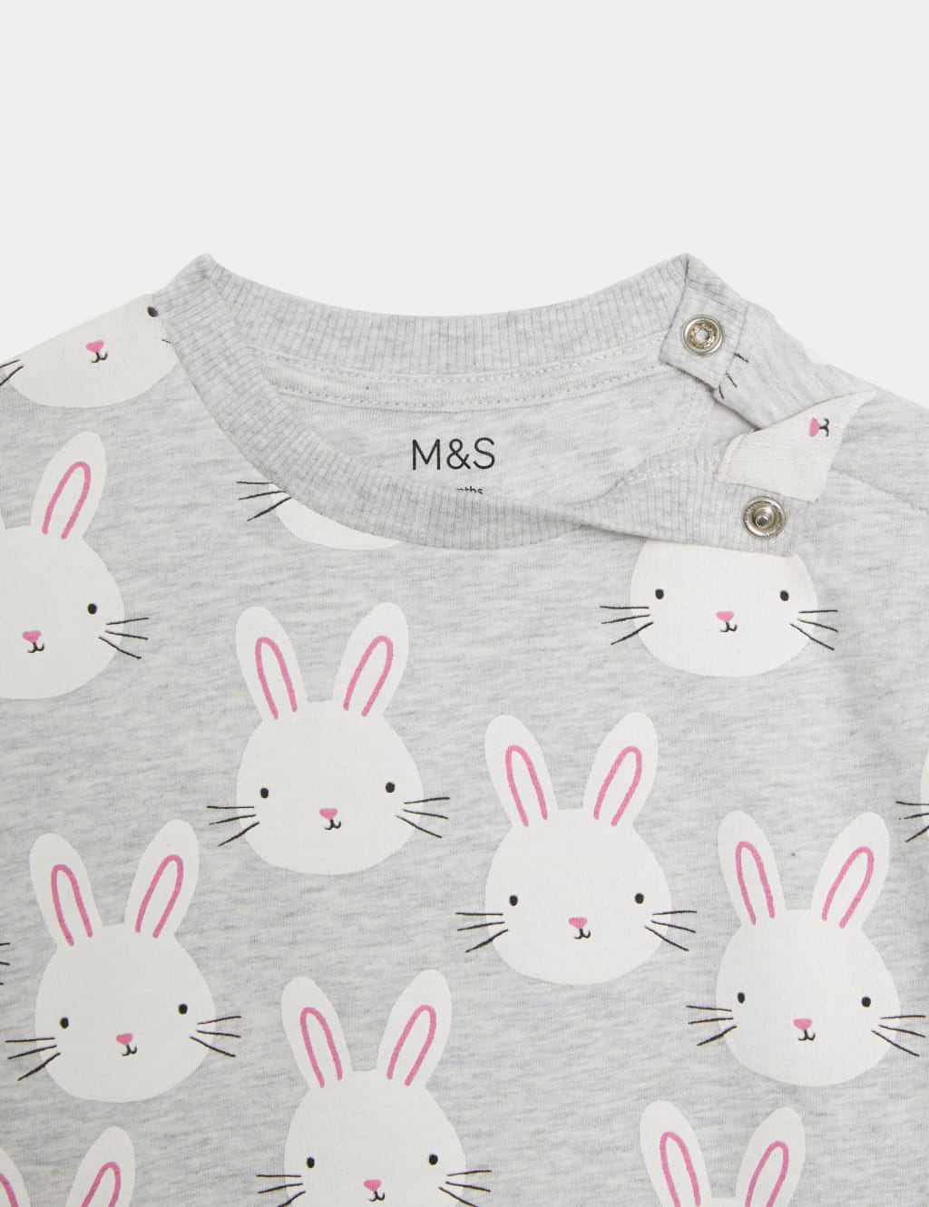 2pc Cotton Rich Bunny Print Outfit (0-3 Yrs) image 5