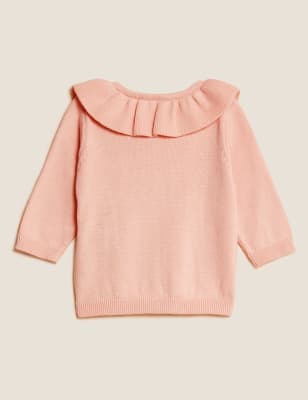 

Girls M&S Collection Pure Cotton Frill Cardigan (0-3 Yrs) - Pink Mix, Pink Mix