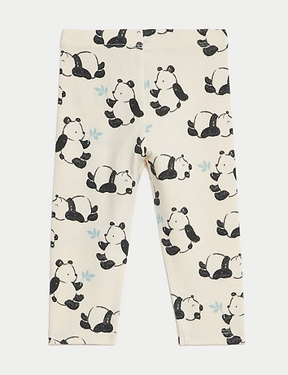 Cotton Rich Panda Leggings (0-3 Yrs)