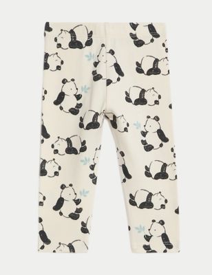 

Girls M&S Collection Cotton Rich Panda Leggings (0-3 Yrs) - Calico, Calico