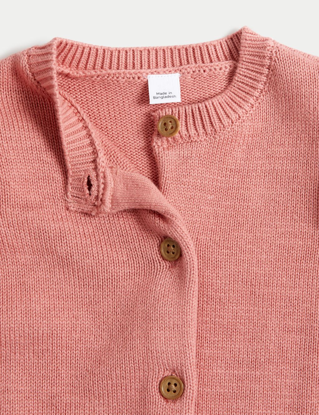 Pure Cotton Knitted Cardigan (0-3 Yrs) image 3