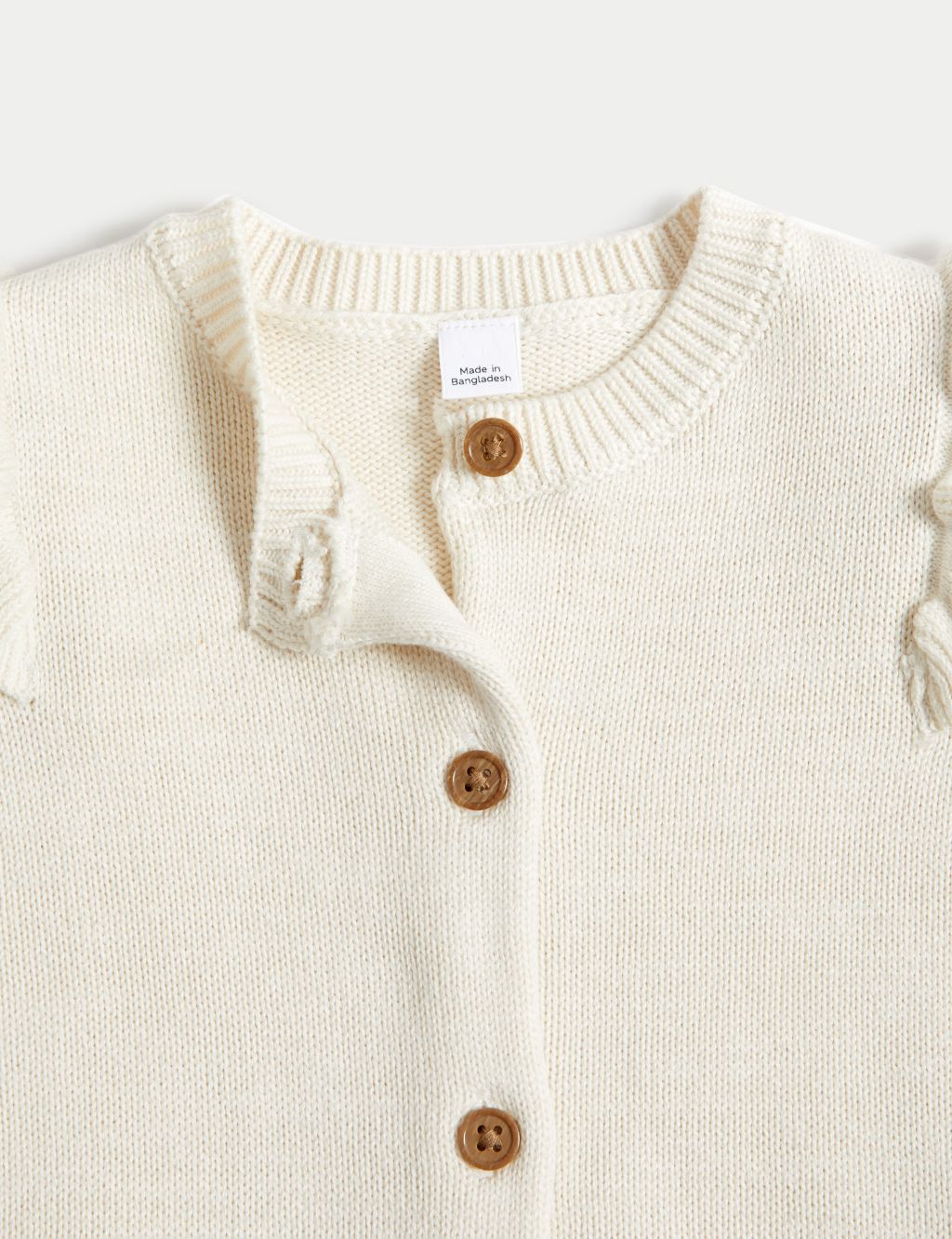 Pure Cotton Knitted Cardigan (0-3 Yrs) image 3