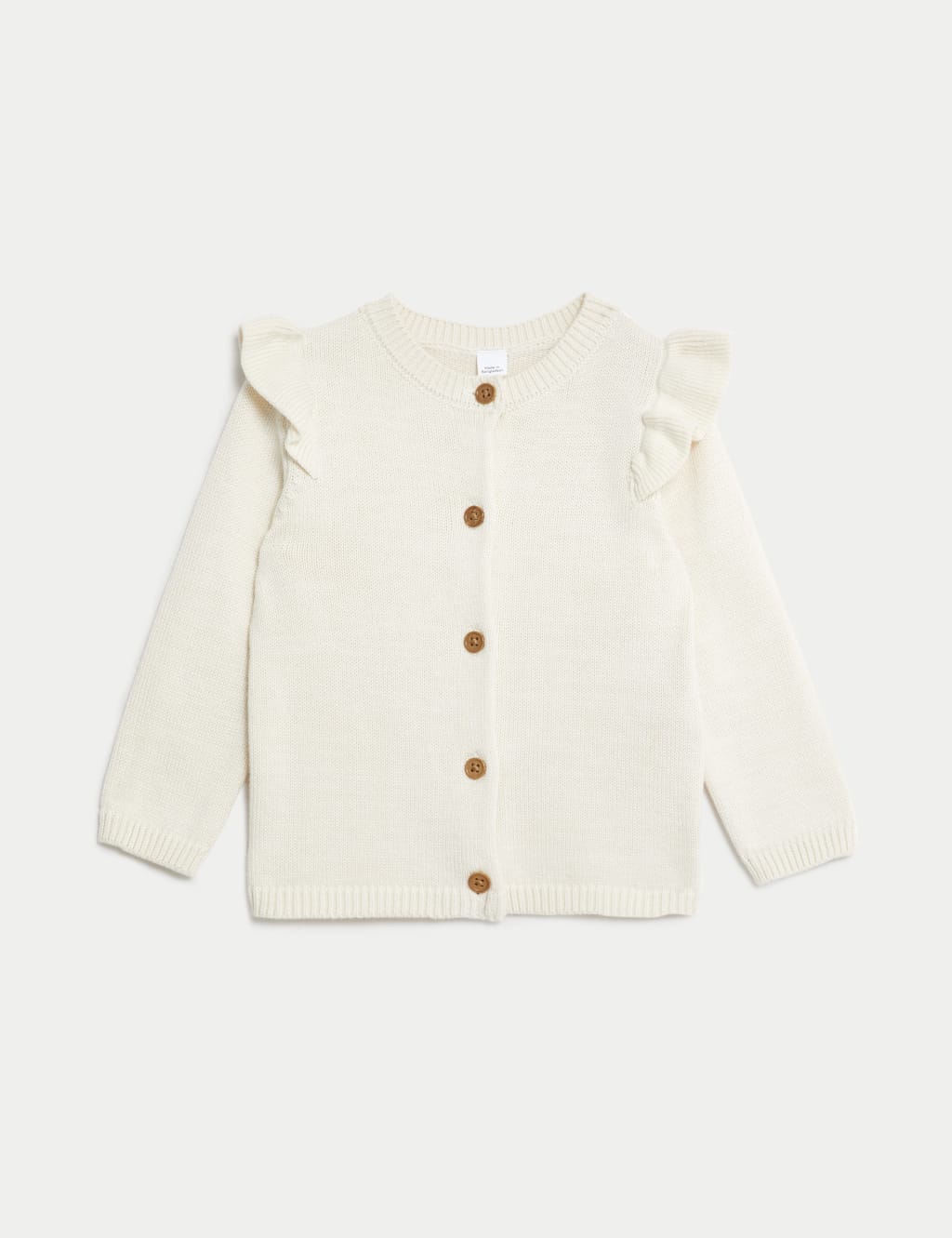 Pure Cotton Knitted Cardigan (0-3 Yrs) image 1