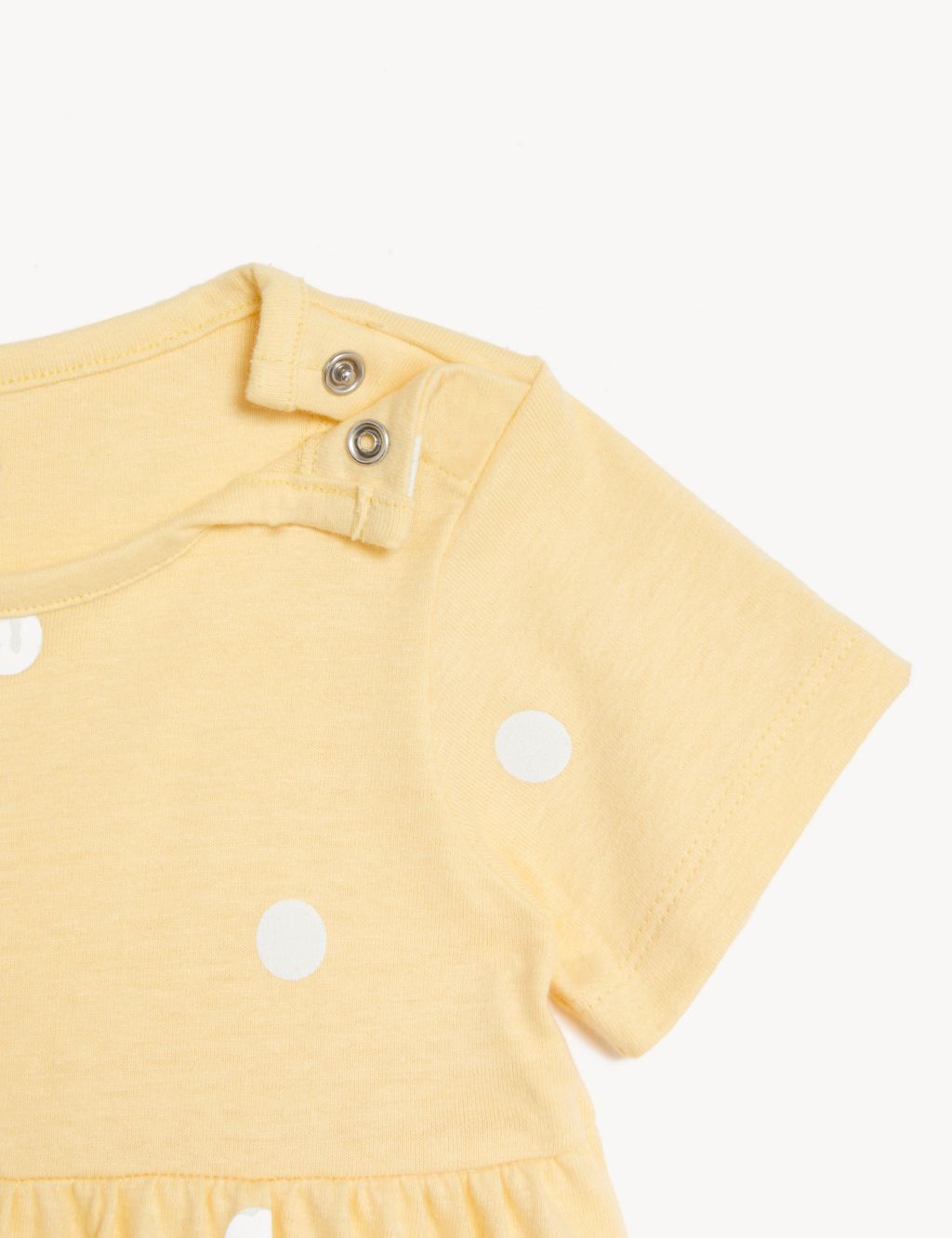 Pure Cotton Spotted Dress (0-3 Yrs) image 3