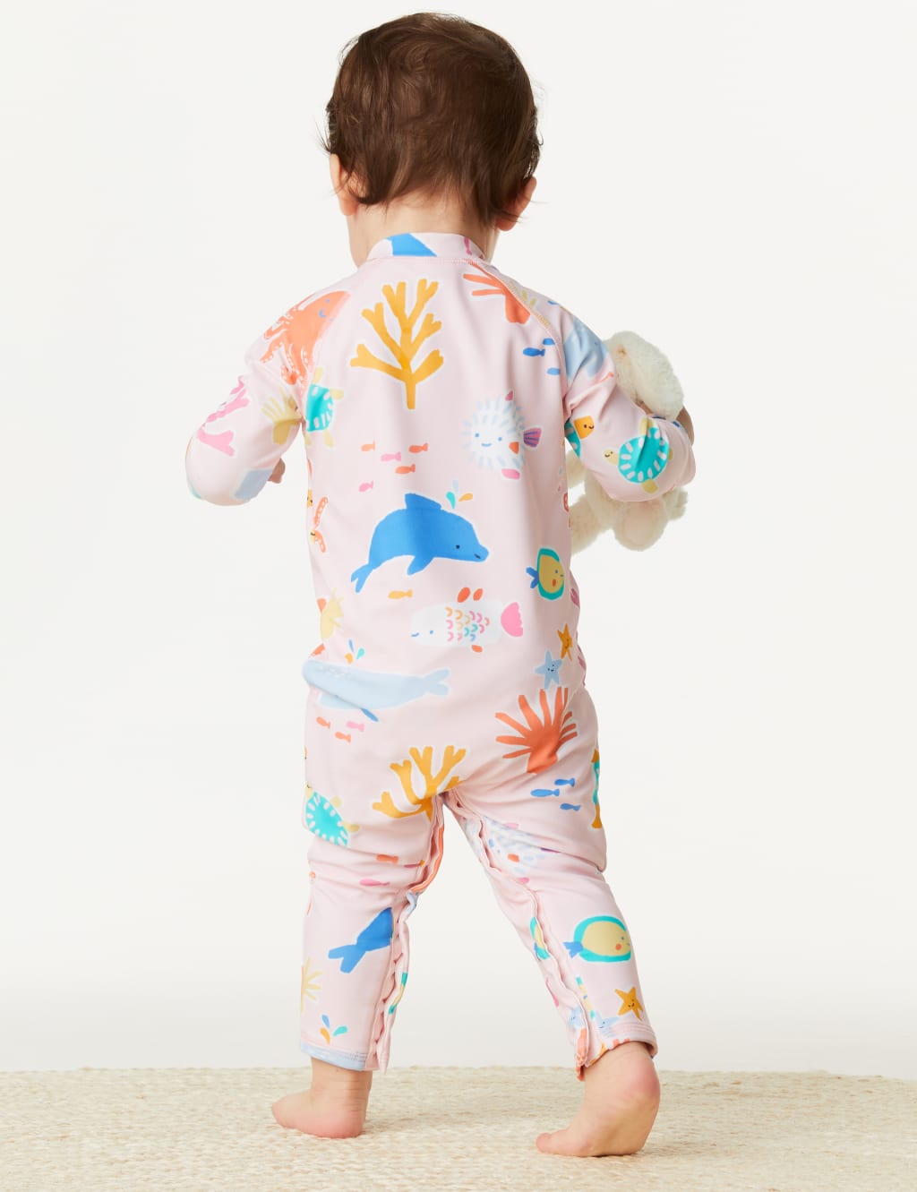 Sealife Long Sleeve Swimsuit & Hat Set (0-3 Yrs) image 6