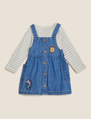 

M&S Collection Conjunto de 2 piezas 100% algodón de Winnie the Pooh™ (0-3 años) - Denim Mix, Denim Mix