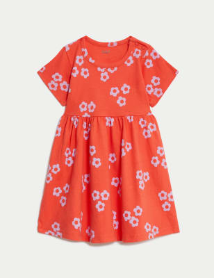 

M&S Collection Vestido floral 100% algodón (0-3 años) - Sun Glow, Sun Glow