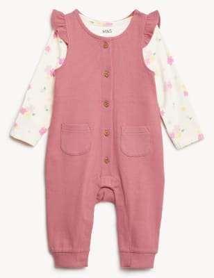 

Girls M&S Collection 2pc Cotton Rich Frill Outfit (0-3 Yrs) - Pink Mix, Pink Mix