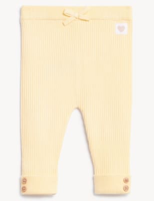 

M&S Collection Leggings de punto (0-3 años) - Yellow, Yellow