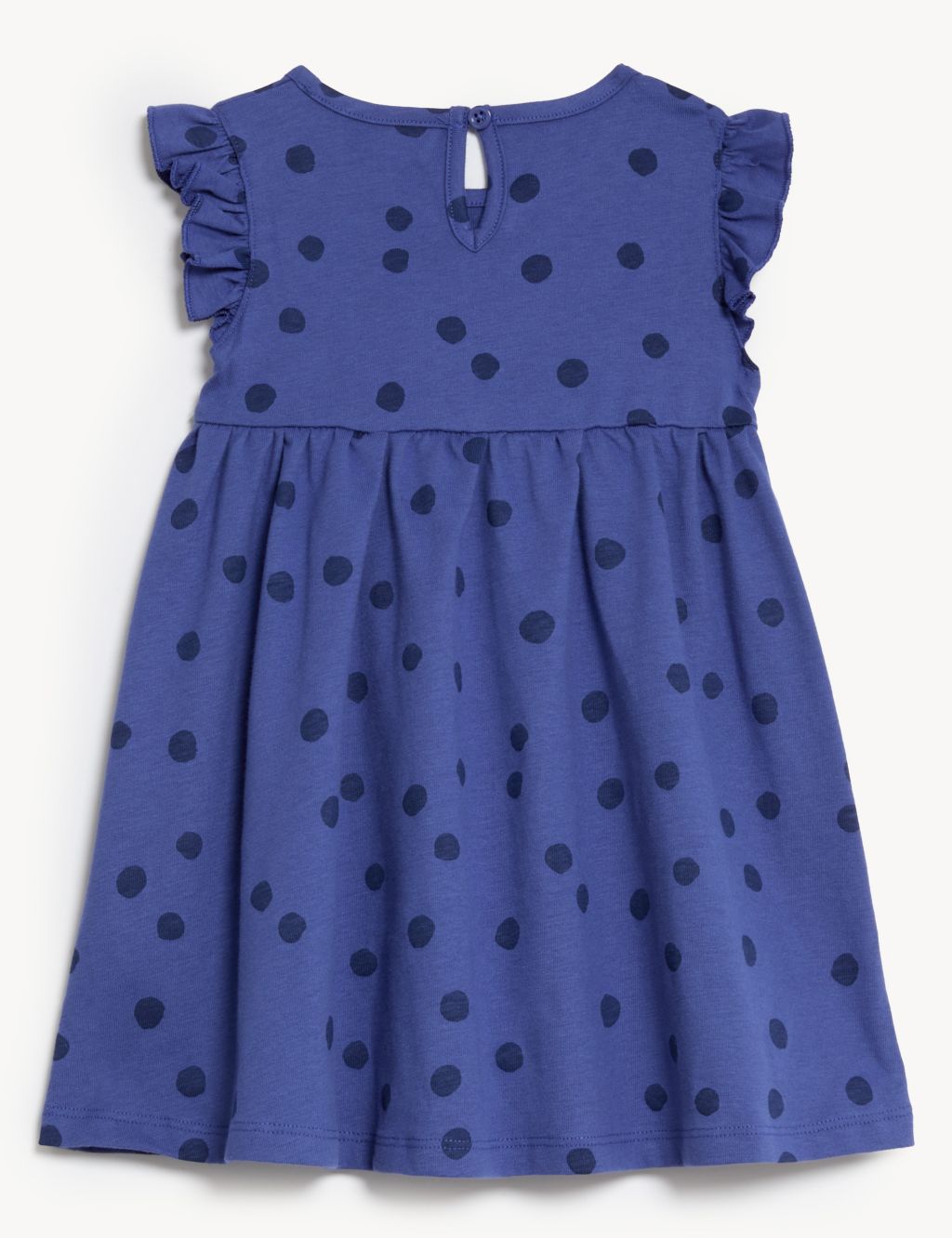 Pure Cotton Spotted Dress (0-3 Yrs) image 2
