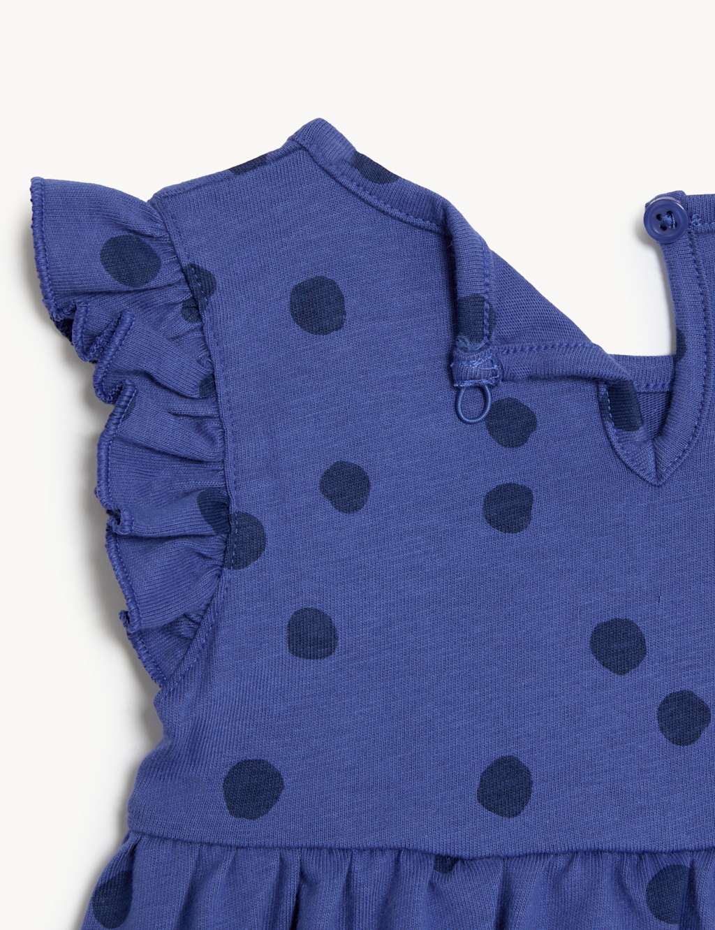 Pure Cotton Spotted Dress (0-3 Yrs) image 3