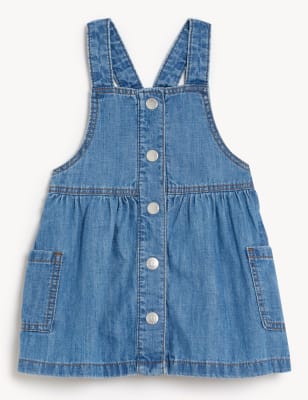 

Girls M&S Collection Pure Cotton Pinnie (0-3 Yrs) - Denim, Denim
