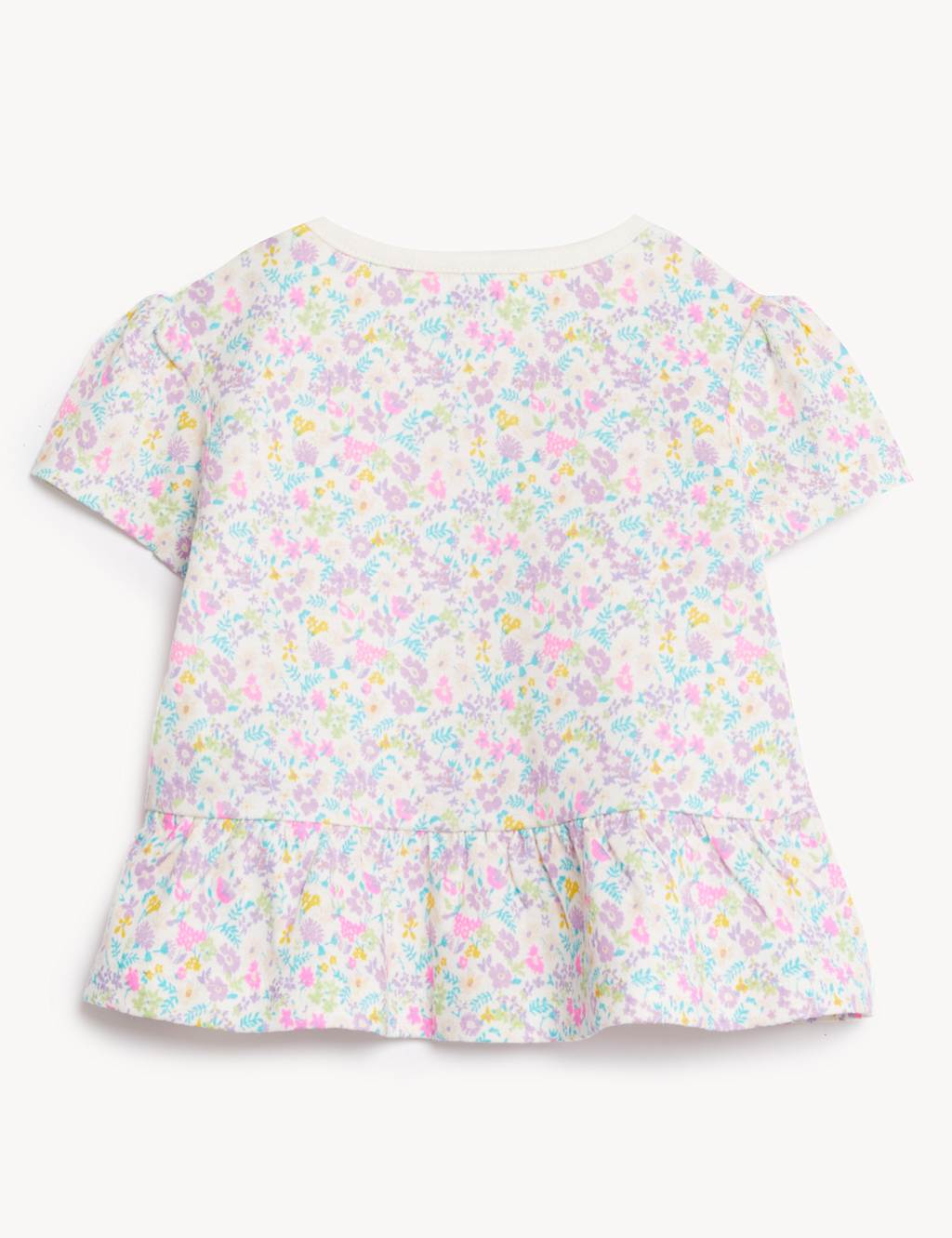 Pure Cotton Floral T-Shirt (0-3 Yrs) image 2
