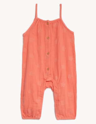 

Girls M&S Collection Pure Cotton Floral Romper (0-3 Yrs) - Multi, Multi