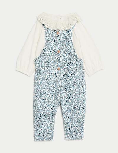 2pc Cotton Rich Floral Outfit (0-3 Yrs)