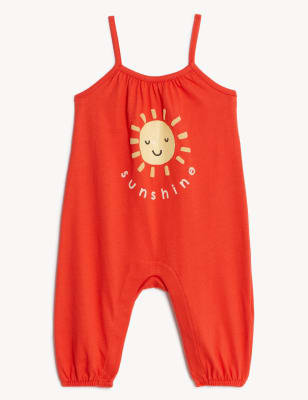

Girls M&S Collection Pure Cotton Sunshine Romper (0-3 Yrs) - Sun Glow, Sun Glow