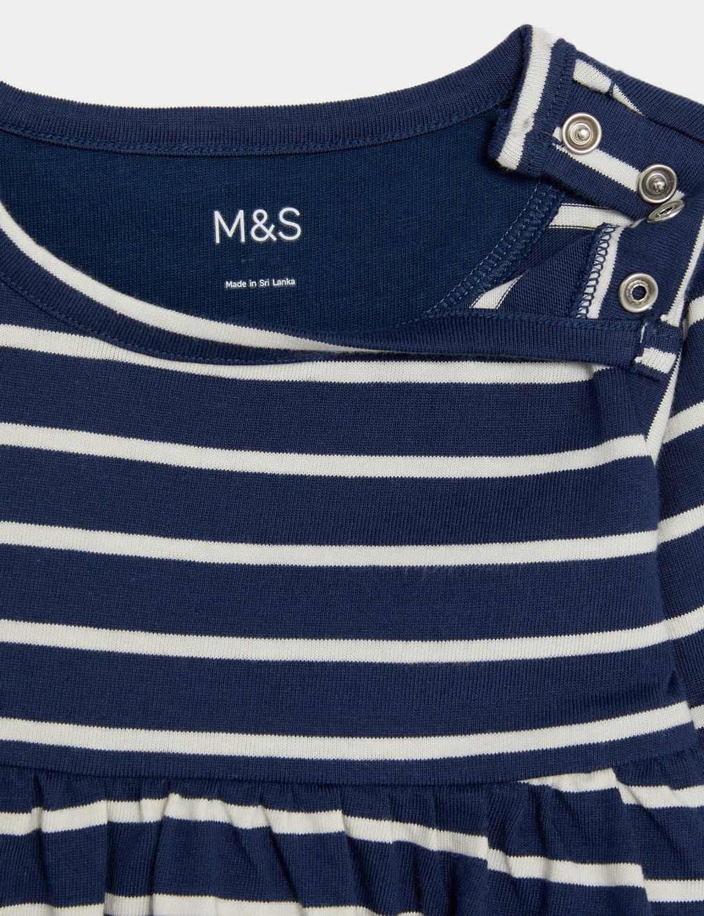 Pure Cotton Striped Dress (0-3 Yrs) image 3