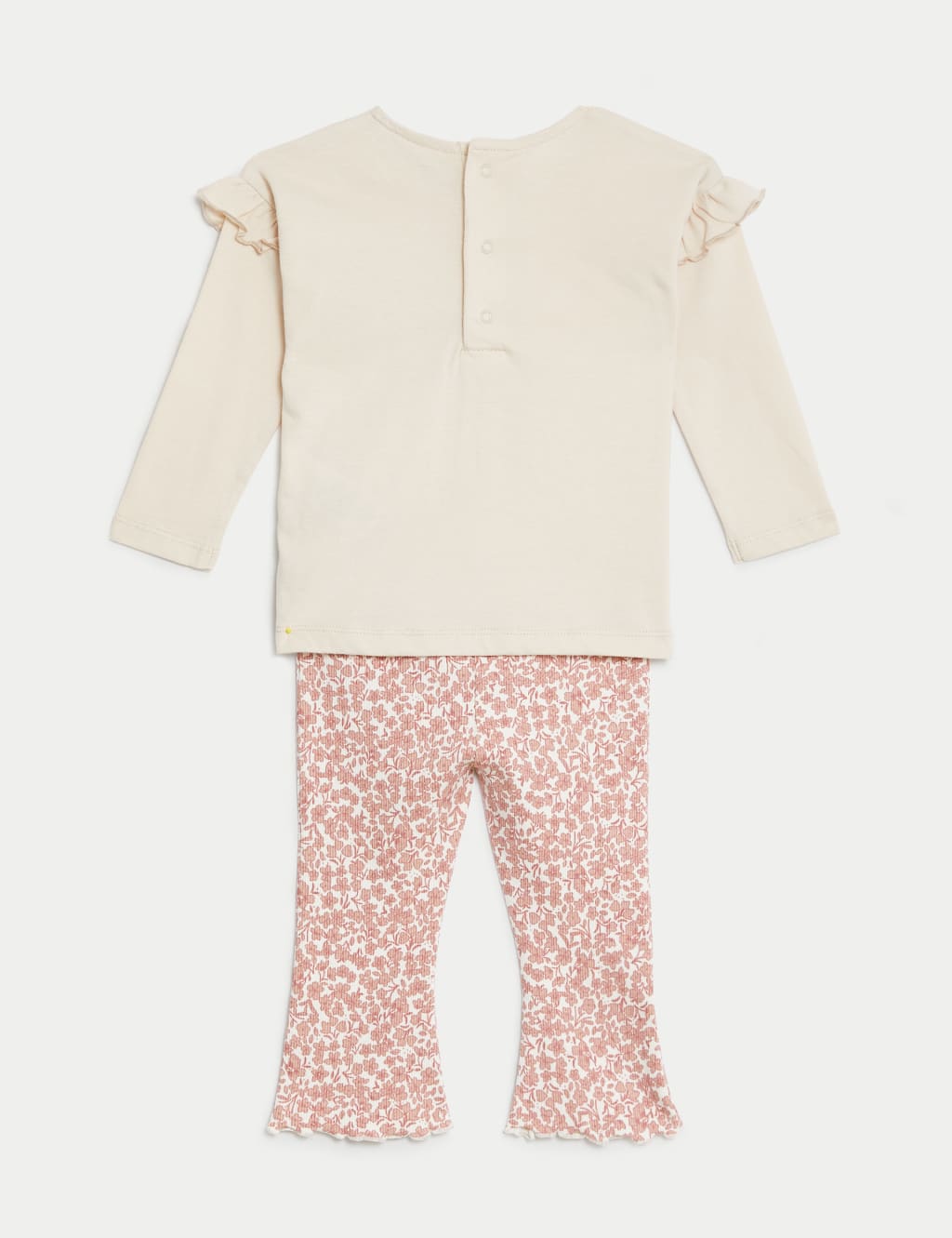 2pc Cotton Rich Floral Outfit (0-3 Yrs) image 2