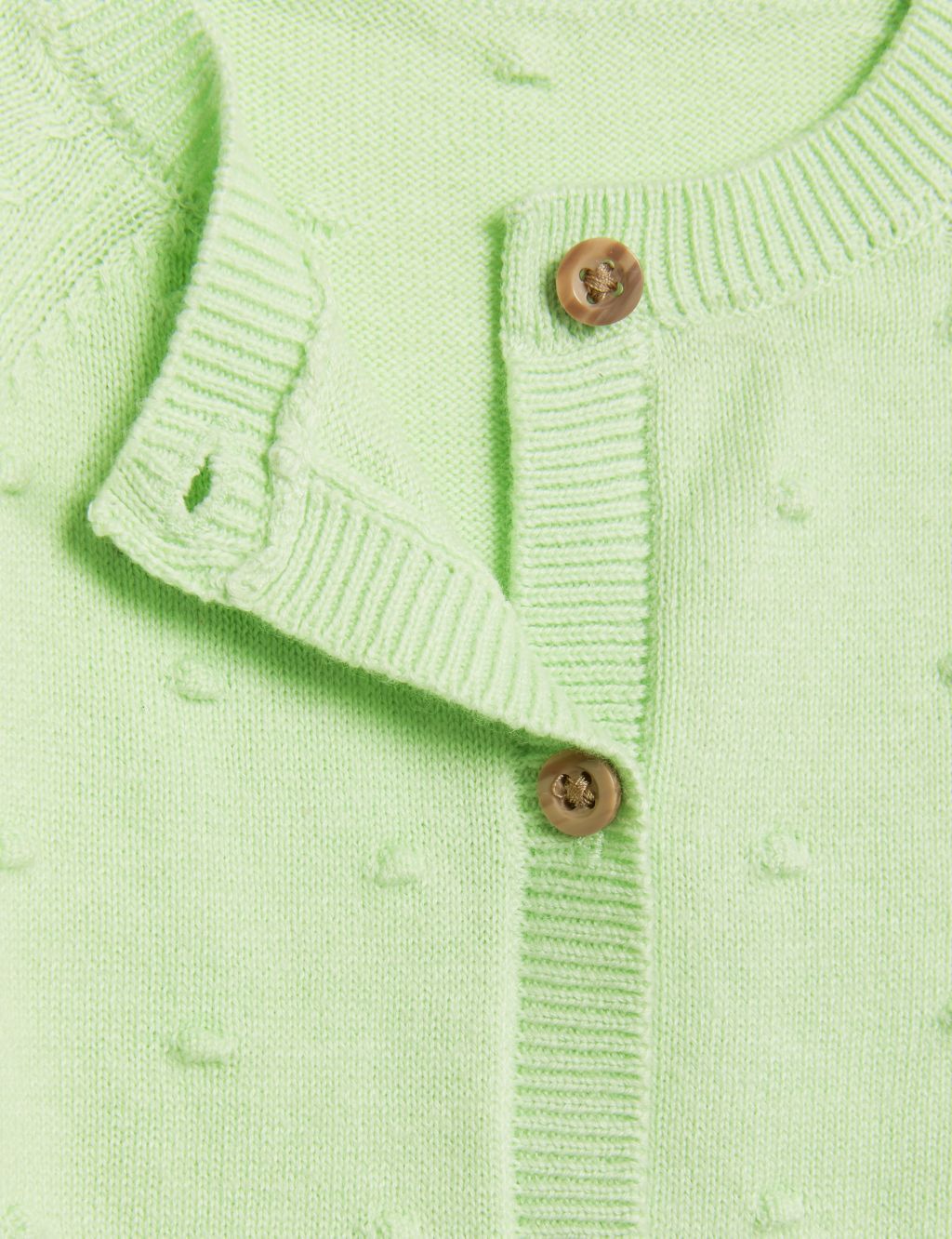 Pure Cotton Spot Cardigan (0-3 Yrs) image 3